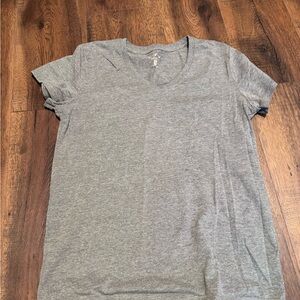 Heather Gray V-Neck Women's Tee